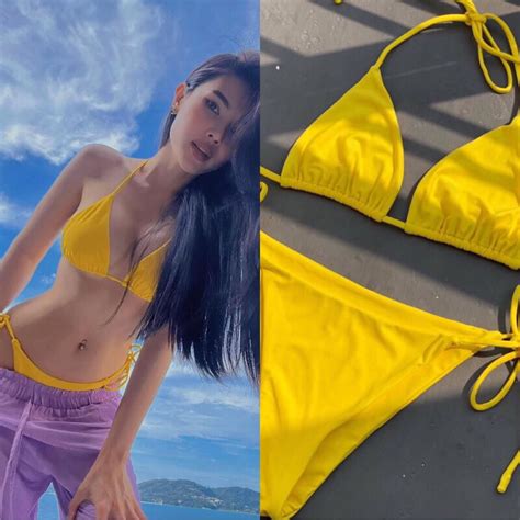 Bikini áo tắm mảnh day dài cuốn eo bassi siêu tôn dáng Hàng có sẵn hcm Shopee Việt Nam