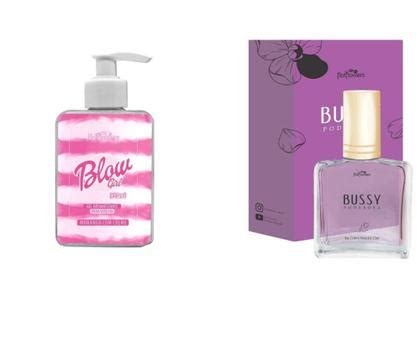 kit Bussy Poderosa Perfume Íntimo Ml Blow Girl Gel Sexo Oral Ml Hot Flowers Hotflowers