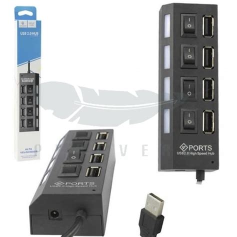 Hub USB 2 0 4 Portas Lehmox LEY 21 PENA VERDE SHOP