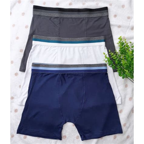 Cueca Boxer Fibra De Bambu Long Leg Shopee Brasil