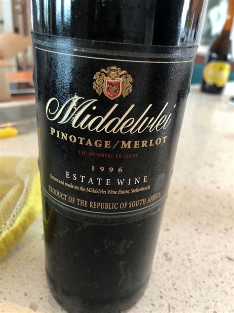 Middelvlei Pinotage Merlot South Africa Coastal Region