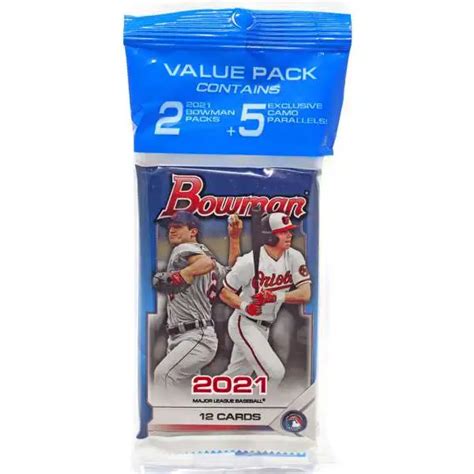 MLB Topps 2021 Bowman Baseball Trading Card BLASTER Pack 12 Cards ToyWiz