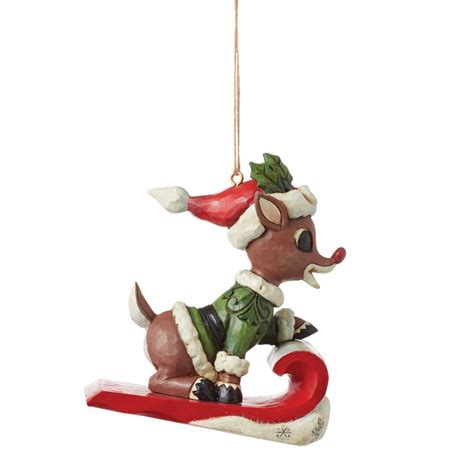 Jim Shore Rudolph Traditions Dated 2024 Rudolph On Sled Hanging