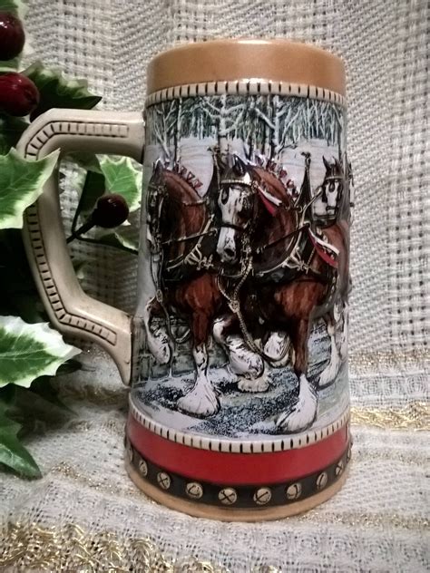 Barware Kitchen Dining Budweiser Beer Stein Collector S Series