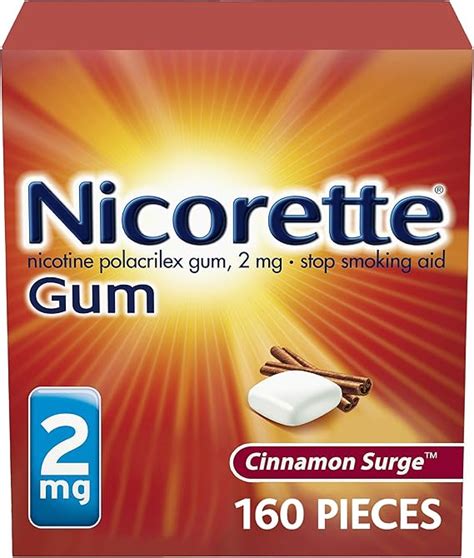 Amazon Nicorette 2 Mg Nicotine Gum To Help Stop Smoking Cinnamon