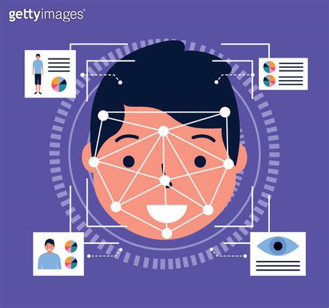 man face scan biometric digital technology 이미지 (1165707358) - 게티이미지뱅크