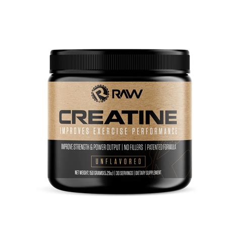 Raw Nutrition Creatine Monohydrate Powder Micronized Supplement For