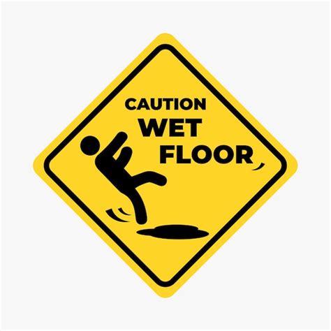 Premium Vector Vector Wet Floor Sign