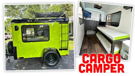 This Custom Built Camper Looks So Well Done You Might Forget You Re Sleeping In A Cargo Trailer