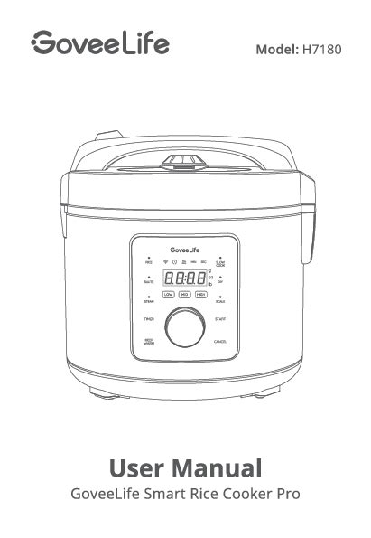 Goveelife Smart Rice Cooker In Stainless Steel Multi Cooker