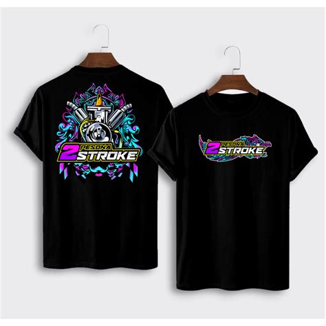 Jual Kaos Pria Dewasa Motif 2 Stroke Keren Kaos Atasan Oblong Pria