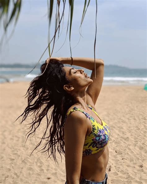 Actress Sobhita Dhulipala Hot Stills From Sri Lanka Beach Social News