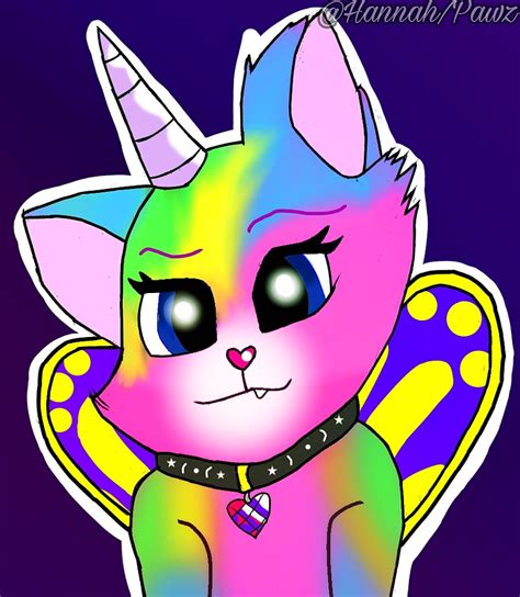 Felicity Rainbow Butterfly Unicorn Kitty By Wolfheartsyt On Deviantart