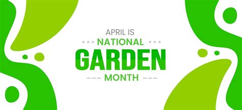 National Garden Month background or banner design template celebrated in April. 22177225 Vector ...