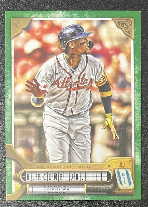 Ronald Acuna Jr 2022 Topps Gypsy Queen Green 68 Atlanta Braves EBay