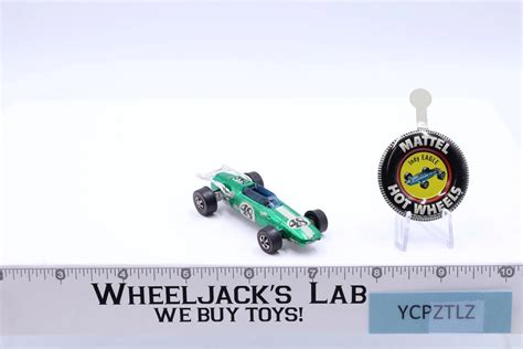 Indy Eagle Green Hot Wheels Redline Mattel Vintage Rl Hong Kong W Button Wheeljack S Lab