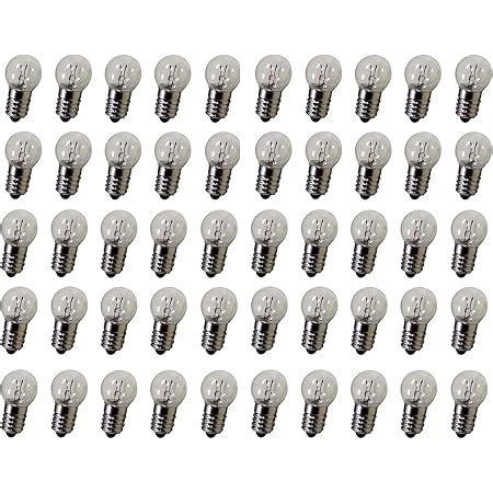 RuiLing 10 Pack E10 Mini Light Bulbs Screw Base Indicator Light