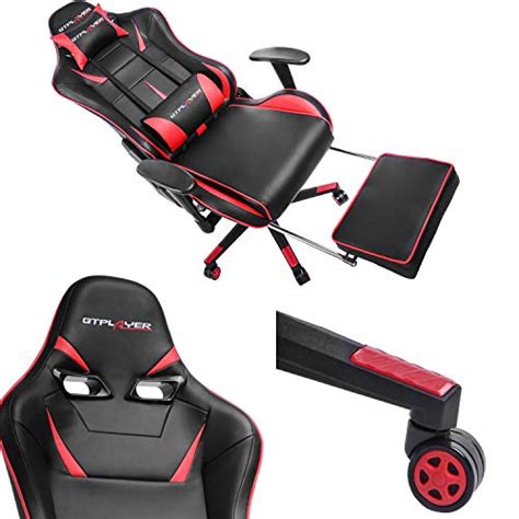 Gtplayer Gaming Chair Gamingstoel Game Stoel Bureaustoel Gamer Ergonomische Stoel Met Voetsteun