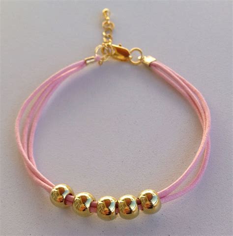 Pink String Bracelet Pulseira De Fio Rosa Pulseiras De Fios