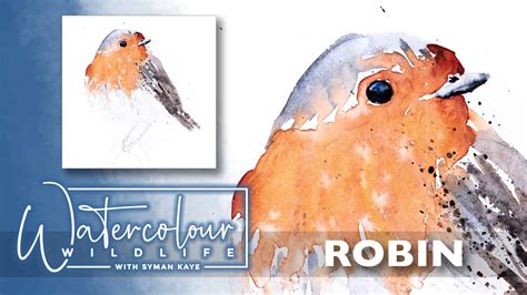 Robin Watercolour Painting Tutorial Watercolour Wildlife Painting