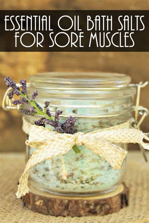 Essential Oil Bath Salts For Sore Muscles The Country Chic Cottage