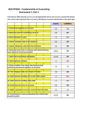 Bus Se Assignment Xls Bus Fp Fundamentals Of Accounting