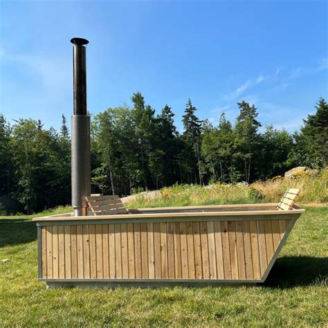 Modern Wood Fired Hot Tub Rental Native Sauna