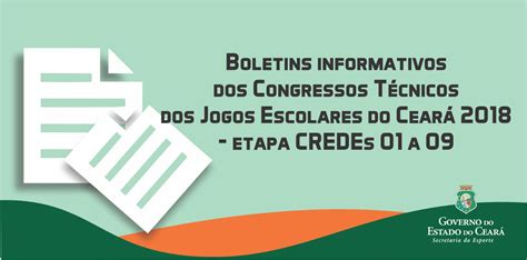 Jogos Escolares Sesporte Divulga Boletins Informativos Dos Congressos