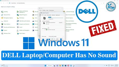 How To Fix Dell Computer Has No Sound In Windows 11 Fix Sound