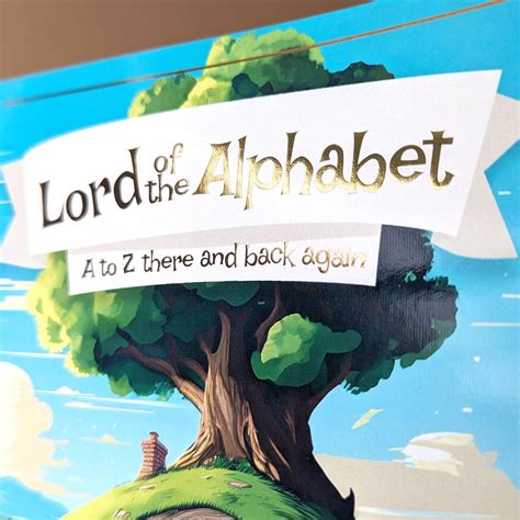 Lord Of The Alphabet Abc Baby Book Lotr Inspired Childrens Book