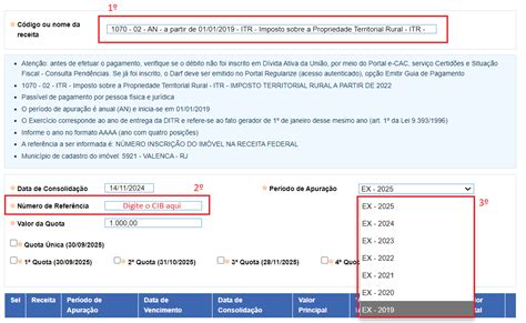 Emiss O Darf Numerado Itr Receita Federal