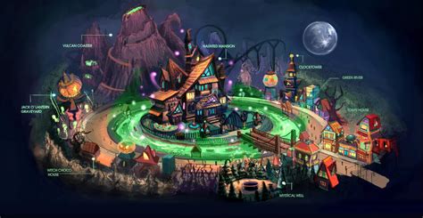 Halloween Town Map by anacathie on DeviantArt