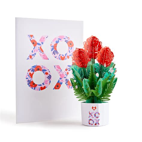 Xoxo Card With Mini Bouquet Lovepop