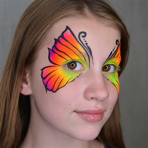 Simple Butterfly Face Painting