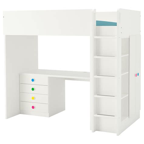 IKEA STUVA FÖLJA Loft bed combo w 4 drawers 2 doors white With