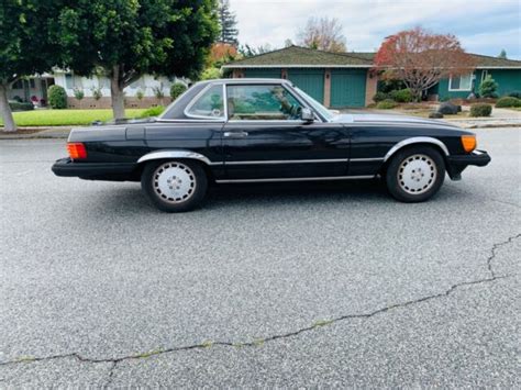 1988 Mercedes 560sl Black With Tan Interior Original Paint No Rust