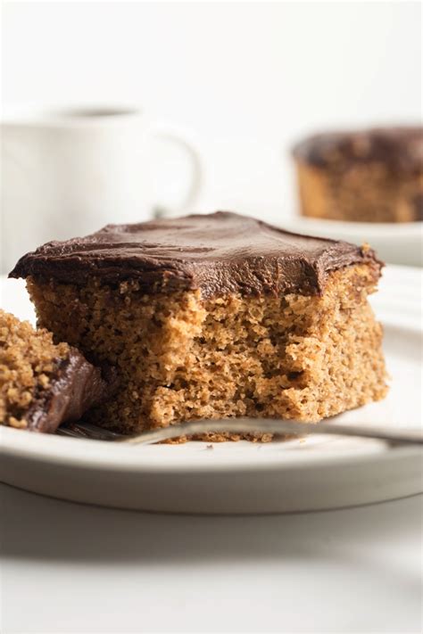 Vegan Almond Butter Cake With Chocolate Frosting