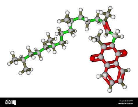 Molecular Structure Of Vitamin K1 Phylloquinone Stock Photo Alamy