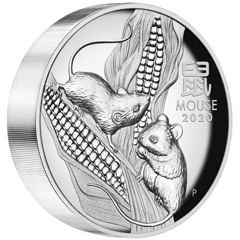 2020 Year of the Mouse 5oz Silver Proof High Relief Coin