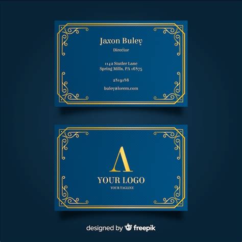 Free Vector | Golden elegant business card template