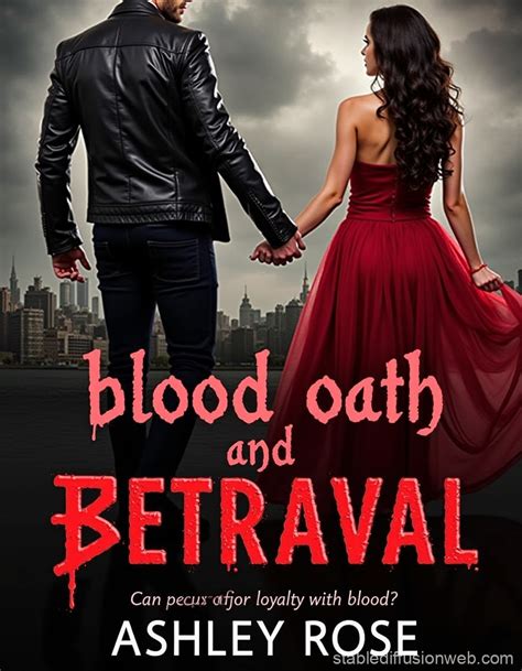 Blood Oath And Betrayal Book Cover Stable Diffusion Online