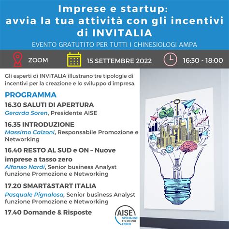 Webinar Imprese E Startup Avvia La Tua Attivit Con Gli Incentivi Di