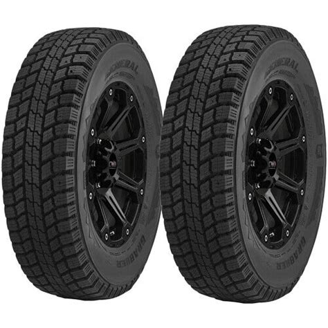 QTY 2 245 70R17 General Grabber Arctic 114T XL Black Wall Tires