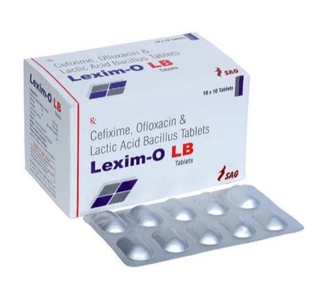 Cefixime Ofloxacin And Lactic Acid Bacillus Tablets For Clinical