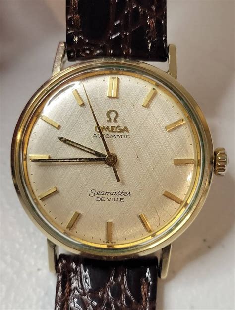 1960s Omega Seamaster Deville 14k Gold Filled Automatic Mens Watch