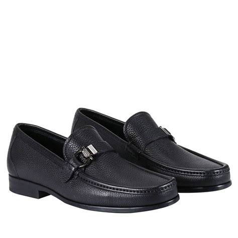 Salvatore Ferragamo Loafers Shoes Men Salvatore Ferragamo Black