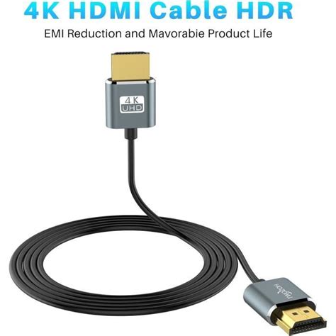 C Ble Hdmi Vers Hdmi Slim M Extr Mement Fin C Ble Hdmi Flexible