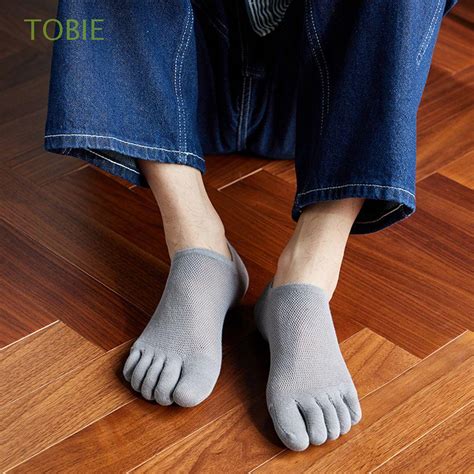 Tobie Warm Men Hosiery Comfortable Five Toes Socks Cotton Socks Women