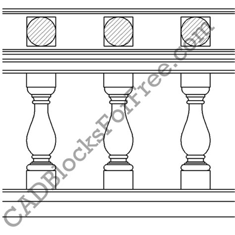 Baluster Free Autocad Block In Dwg