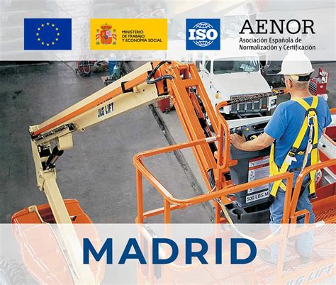 Curso Operador de Plataforma Elevadora PEMP en Madrid Alba Formación